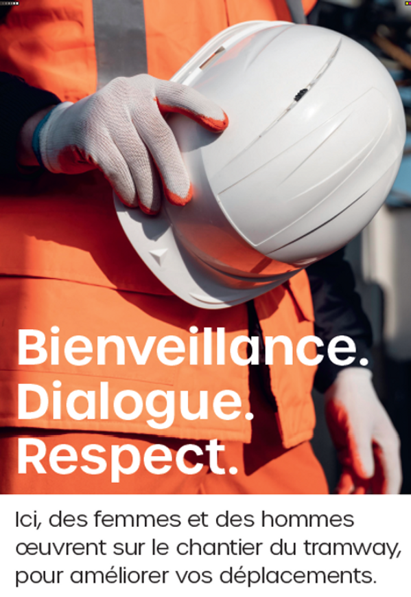 Le chantier du tramway : la sécurité avant tout !